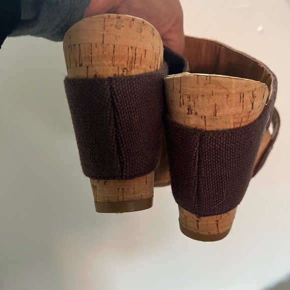 Lucky Brand Brown Wedge Sandals #Y2K - Picture 3 of 7